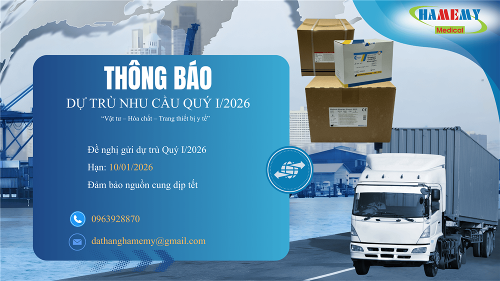 🔔 THÔNG BÁO DỰ TRÙ NHU CẦU QUÝ I/2026